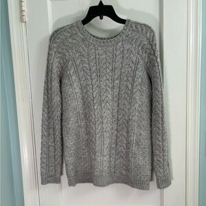 Philosophy size small gray cable knit sweater